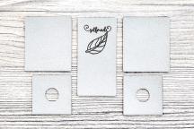 Sjaalkraag label-set 'selfmade' (grijs) - Artikel-nr. 9006