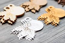 Gemengde set van 10 kersthangers 'kerstboombal'  - Artikel-nr. 9007