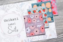 Designer-set textiellabels 'Fruits and Flowers' by Unikati - Artikel-nr. 9126