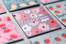 Designer-set textiellabels 'Fruits and Flowers' by Unikati - Artikel-nr. 9126