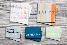 Designer-set textiellabels 'Power Up!' by Unikati - Artikel-nr. 9127