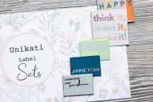 Designer-set textiellabels 'Power Up!' by Unikati - Artikel-nr. 9127