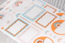 Waterbestendige beschrijfbare labels in 'Boho Style' - Artikel-nr. 9254