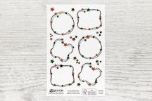 Beschrijfbare kerststickers met steroptiek - Artikel-nr. 9256