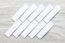 Witte blanco stoffen labels TEX38 om te stempelen - Artikel-nr. 2752