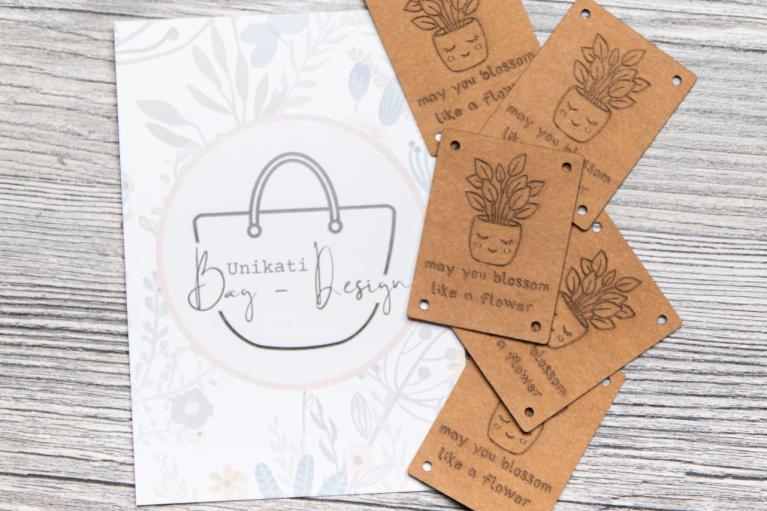 Designer-labelset 'Bloom & Flower' by Unikati - Artikel-nr. 9131