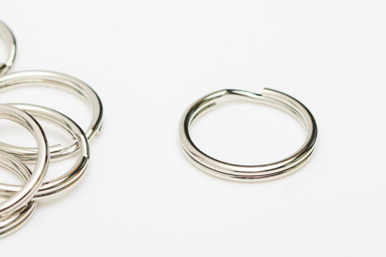 Sleutelhangers zilver, Ø binnenzijde 16 mm (Artikel-nr. 2122)