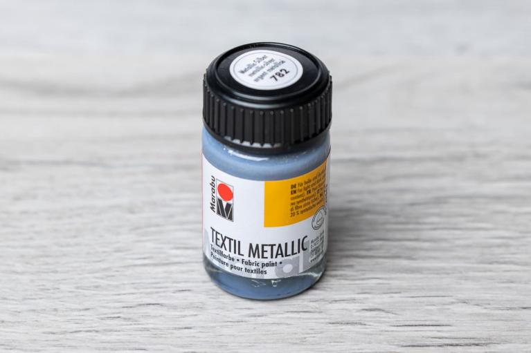 Marabu Textil Metallic 15 ml  (metallic-zilver) - Artikel-nr. 2512