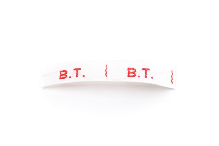 Textiellabels - initialen 10mm drukletters - Artikel-nr. 901