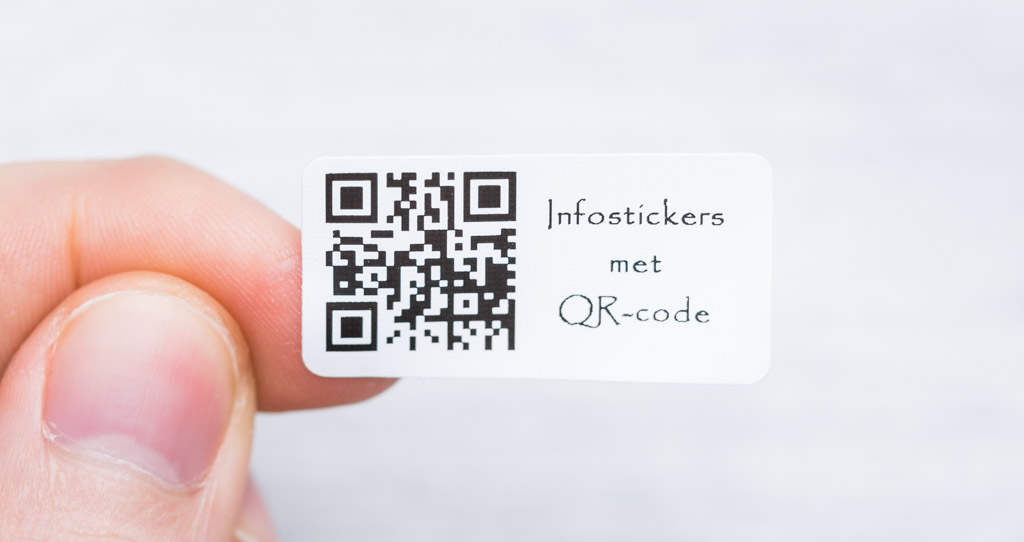 Nylon stickers, info stickers met QR-code